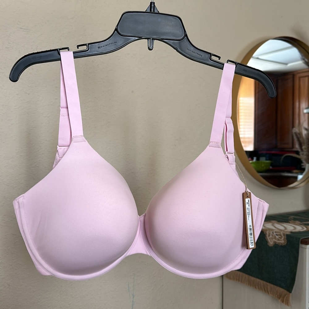SKIMS Fits Everybody Tshirt Demi‎ Bra in Cherry Blossom NWT 38DDDD